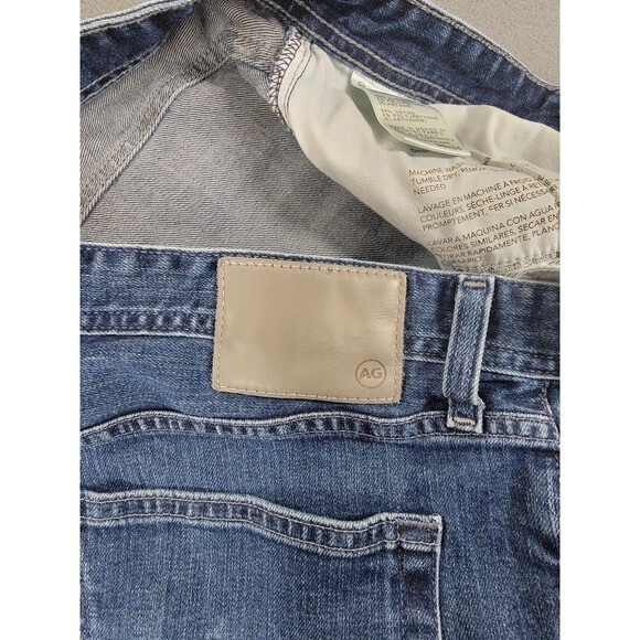AG Everett Jeans Mens 38x34 Blue Slim Straight Japanese Fabric Stretch Denim - Picture 12 of 14